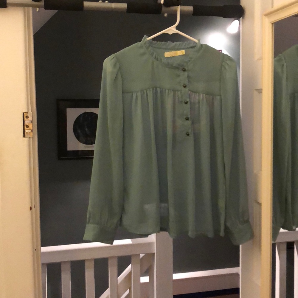 Urban Outfitters sheer victorian style top